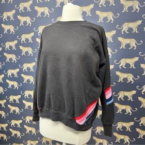 Spiritual Gangster Striped Rainbow Sweatshirt